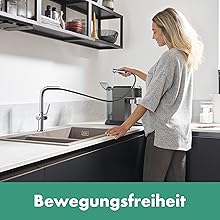 Rubinetto da cucina, miscelatore per lavello, rubinetto da cucina, rubinetto da cucina, nero