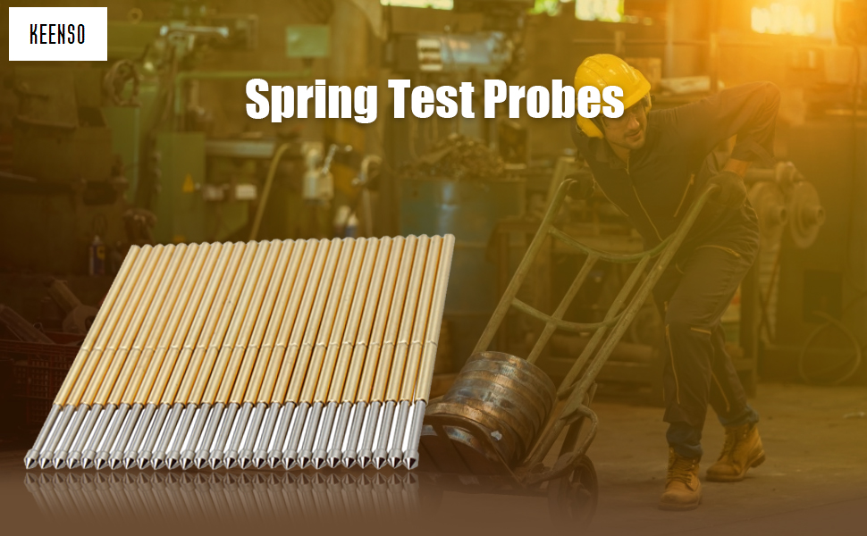 Pogo pins, pack of 100. P100-E2 Spring Contact Diameter 1.5mm Tapered Head Pogo Pin Test Tools