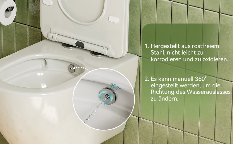 WC doccia con ugello integrato