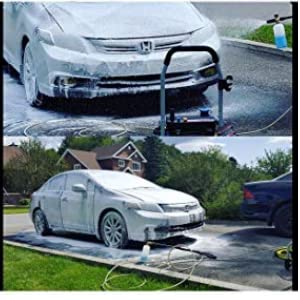 Schiuma pistola lavaggio auto cannone schiuma regolabile lancia schiuma