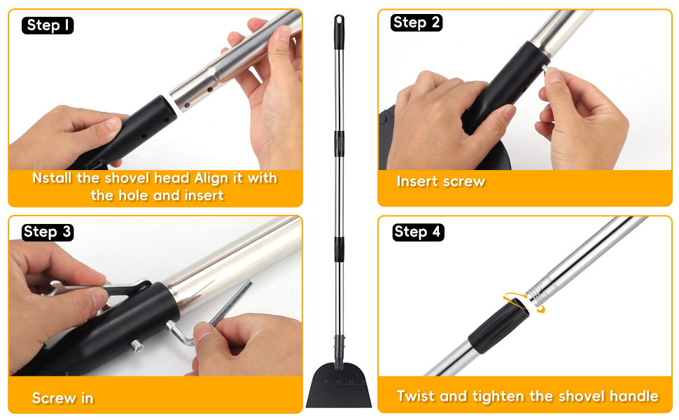 Lelezia Pala da neve multifunzionale Pala per pulizia