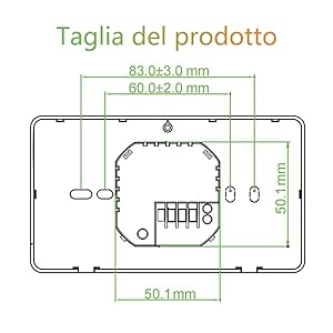 BecaSmart serie 005 Termostato Wi-Fi intelligente