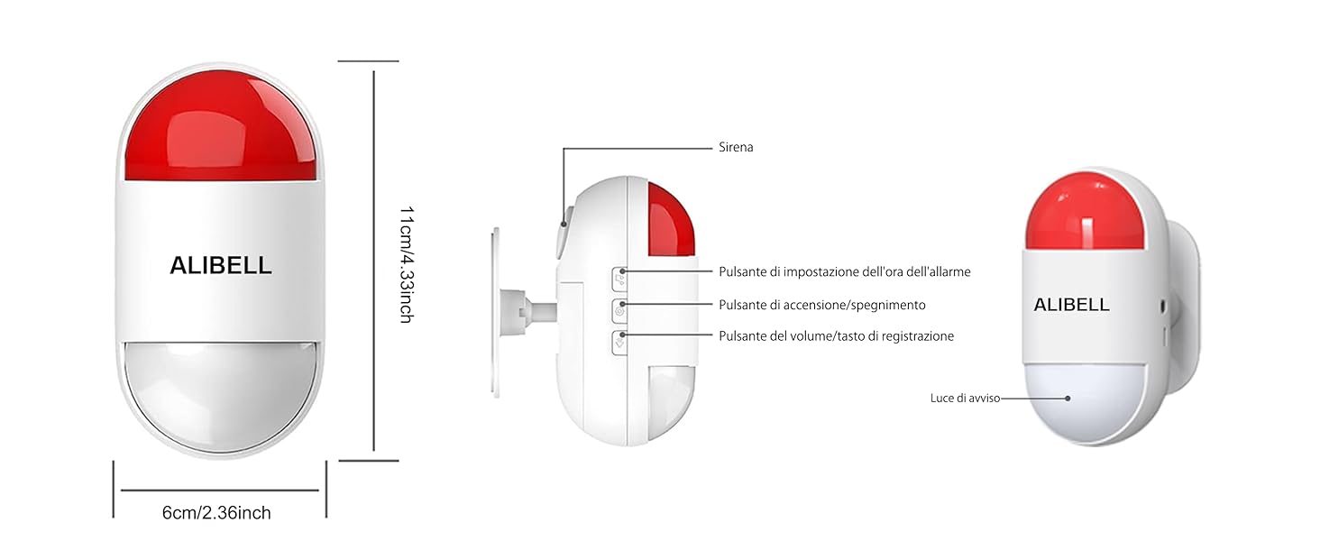 sistema di allarme antipanico di emergenza
