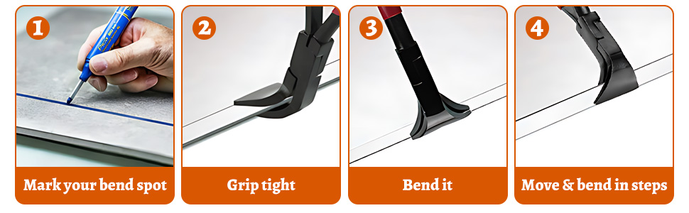 Pinza piegata pinza pieghevole Pinza piega pinza piegata in lamiera