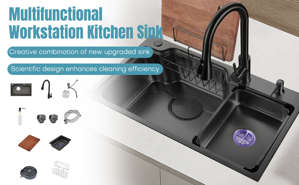 Lavello da Cucina Multifunzionale 75 x 45 cm