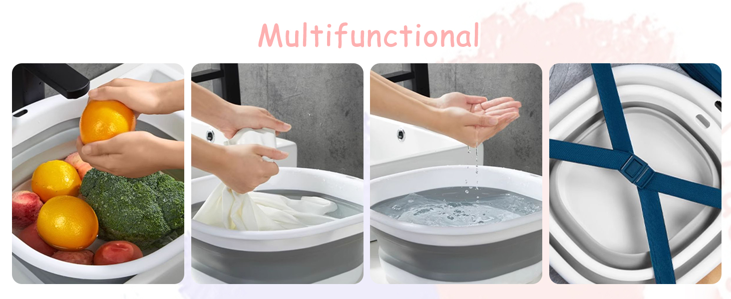 Lavabo pieghevole multifunzionale