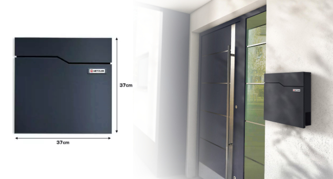 La cassetta postale Metzler "Hoffmann" colpisce per il suo design senza tempo e la sua funzionalità.