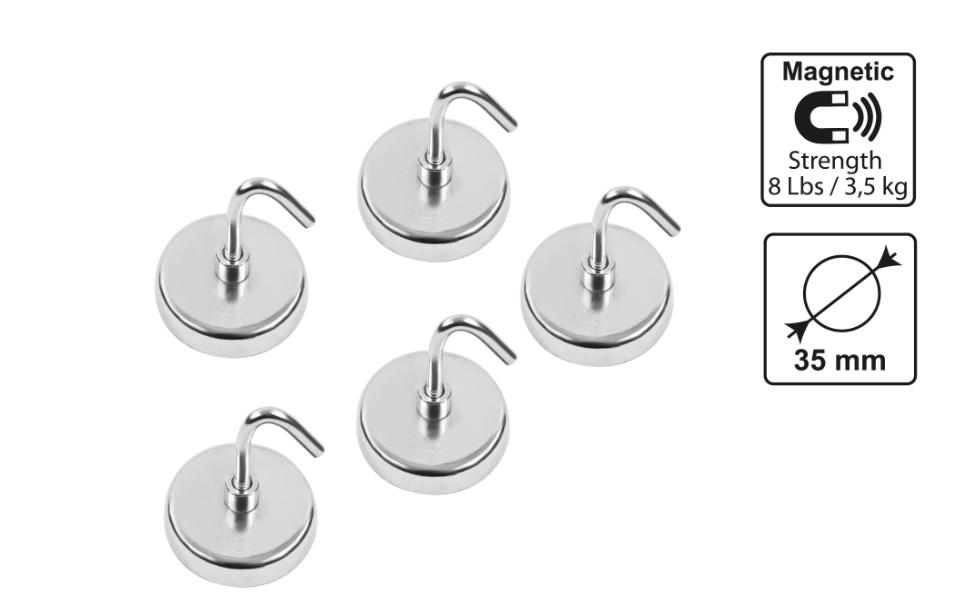 ganci magnetici, magnete potente