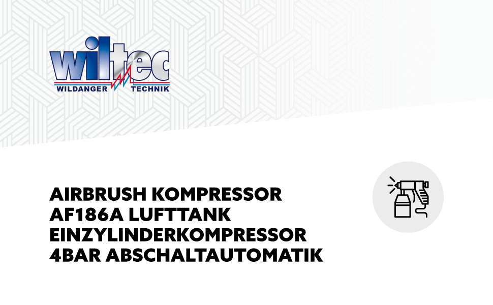 Compressore aerografo AF186A serbatoio ad aria compressore monocilindrico 4bar spegnimento automatico