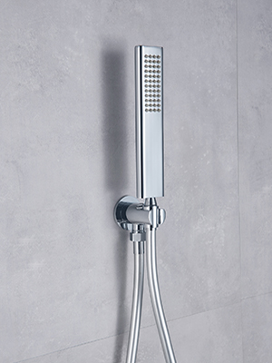 Raccordo a parete con supporto doccia