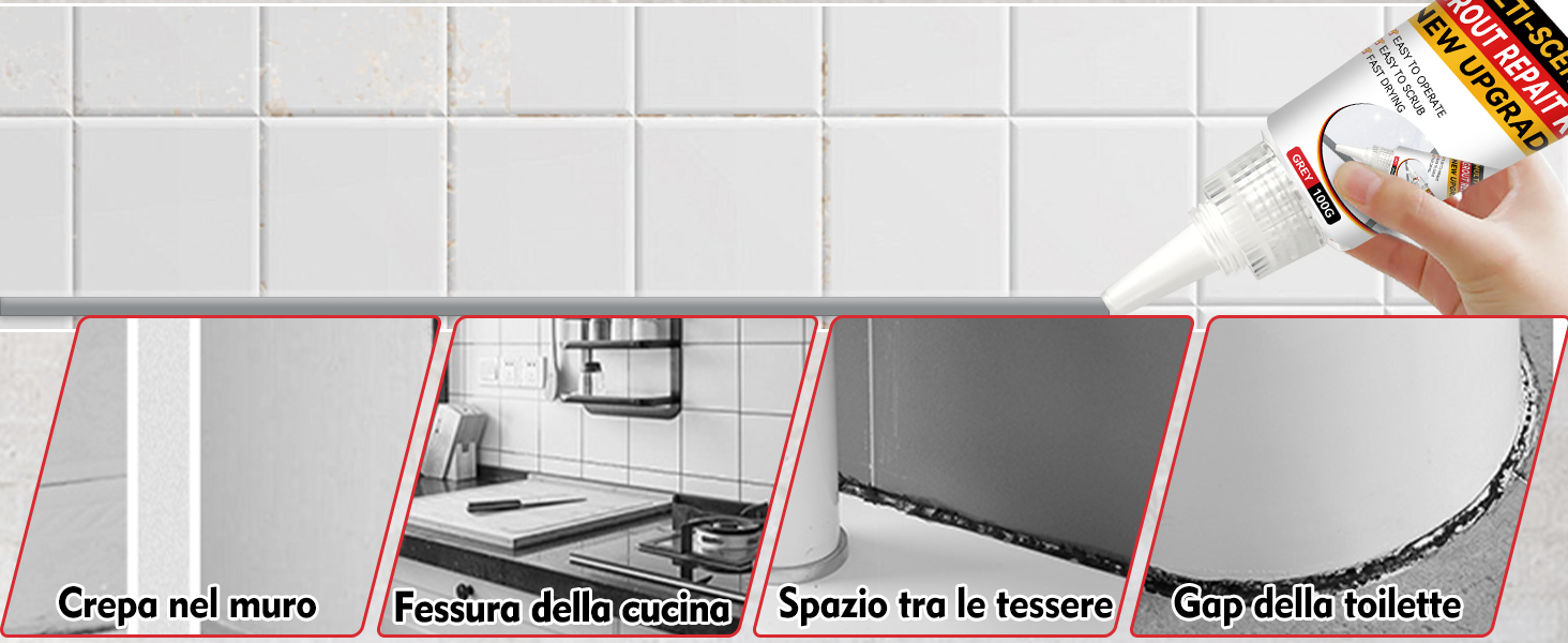 silicone bianco per bagno antimuffa