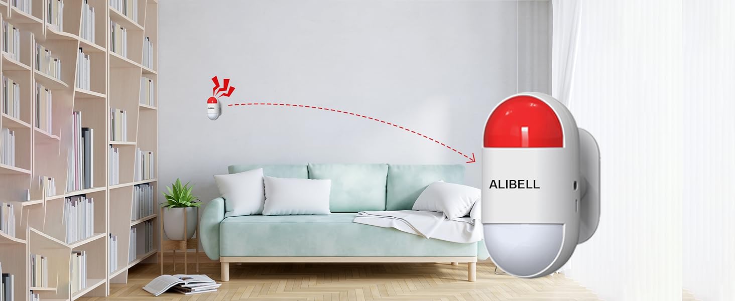 Kit di allarme con sirena stroboscopica