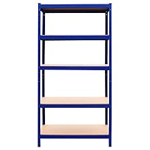 Racking T-Rax - Scaffali in metallo, blu, 90 cm di larghezza, 45 cm di profondità
