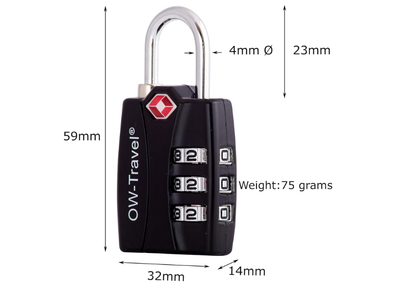 Blocco TSA cindicatore di apertura