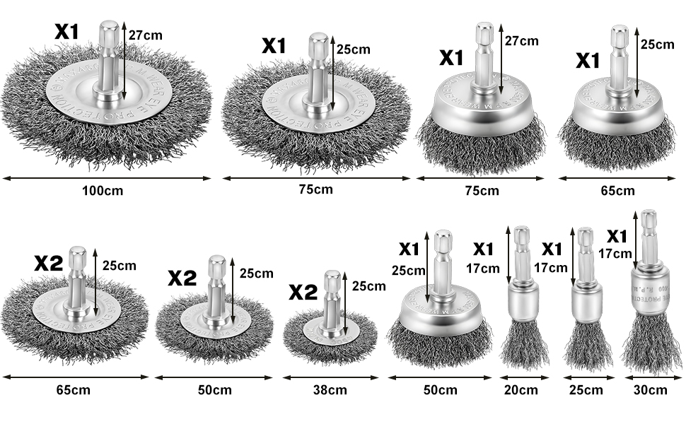  Spazzola metallica trapano