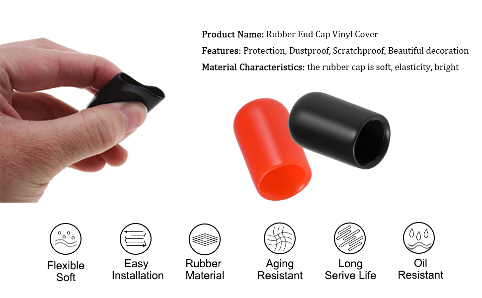 Tappi terminali in gomma