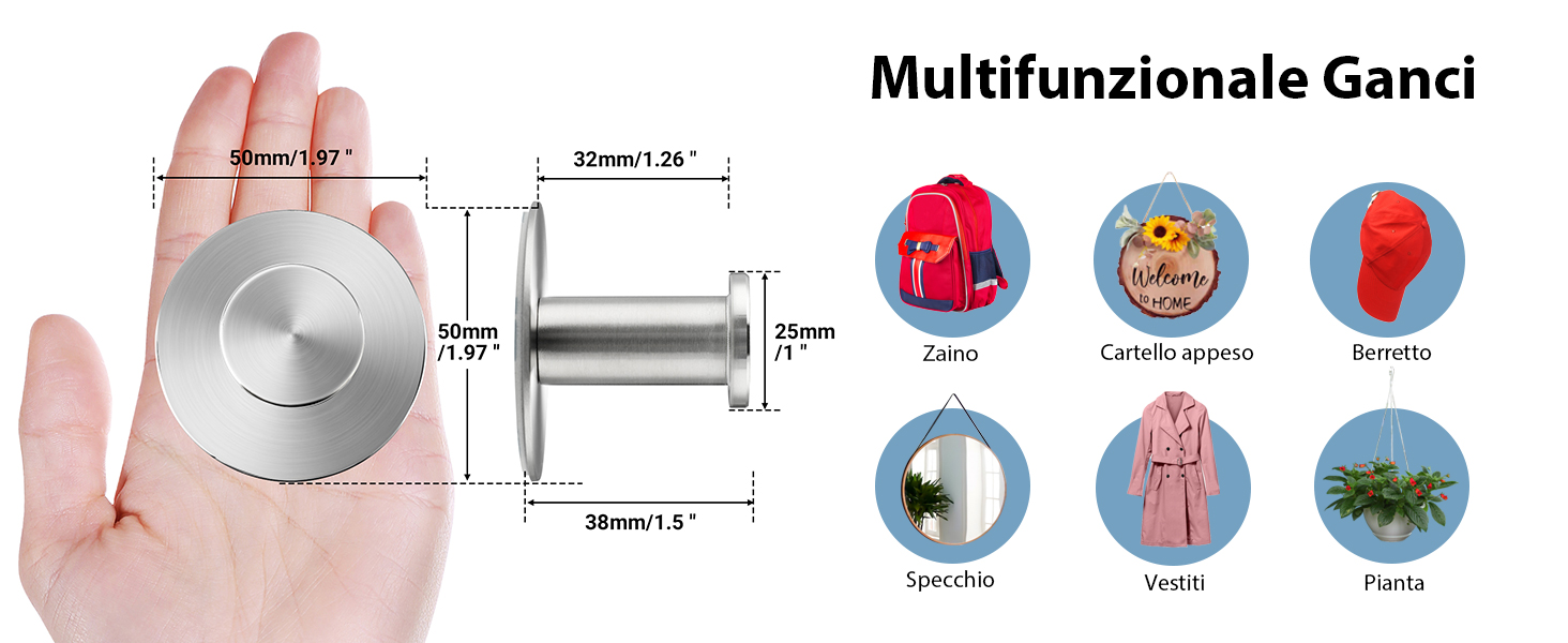 Appendi Strofinacci Cucina Gancio
