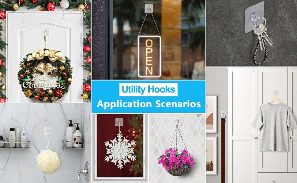 12 Pezzi Ganci Autoadesivi per Quadri