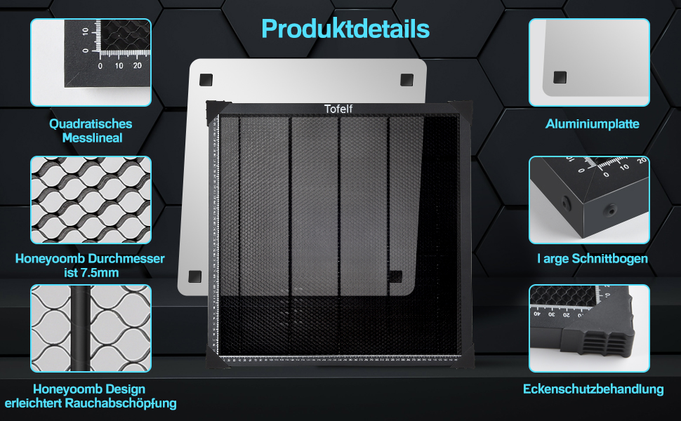 Piastre a nido d'ape in alluminio