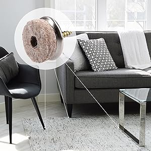 patin feutre vis chaise table meuble salon bureau cuisine sol anti rayure