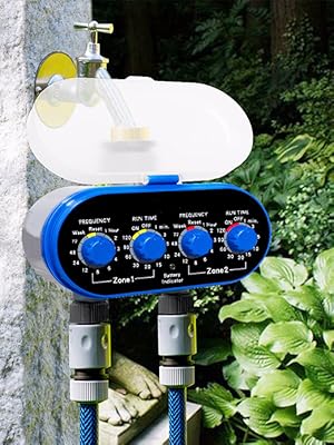 programmatore rubinetto due uscite irrigazione giardino giardino prato piante sym saneaplast