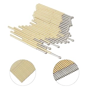 Pogo pins, pack of 100. P100-E2 Spring Contact Diameter 1.5mm Tapered Head Pogo Pin Test Tools