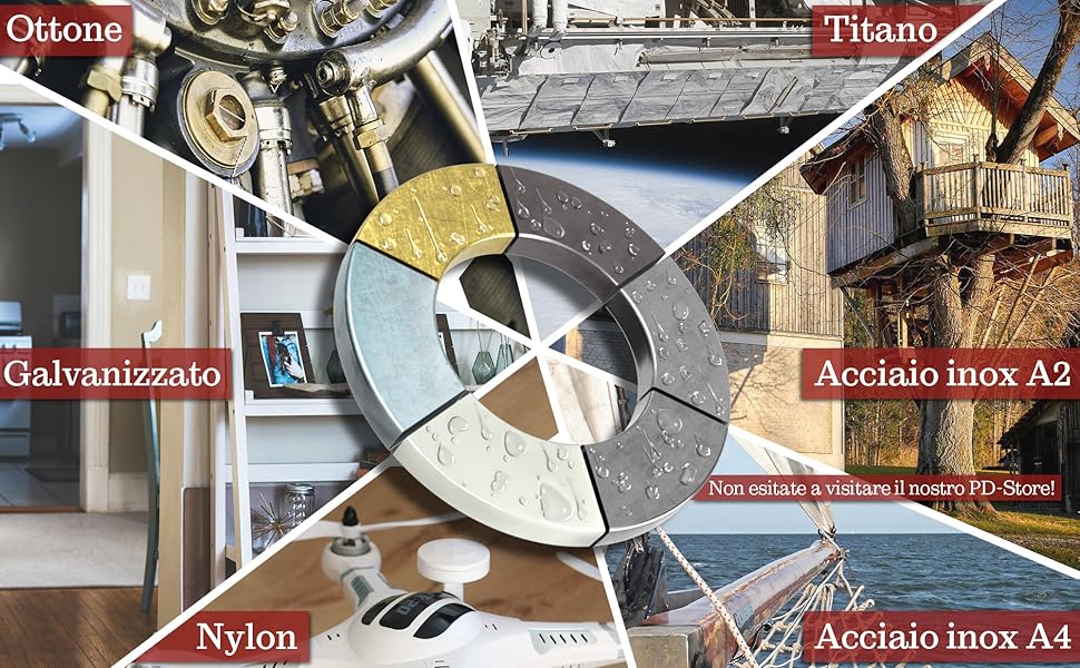 PD Unterlegscheiben in vielen Materialien (IT)