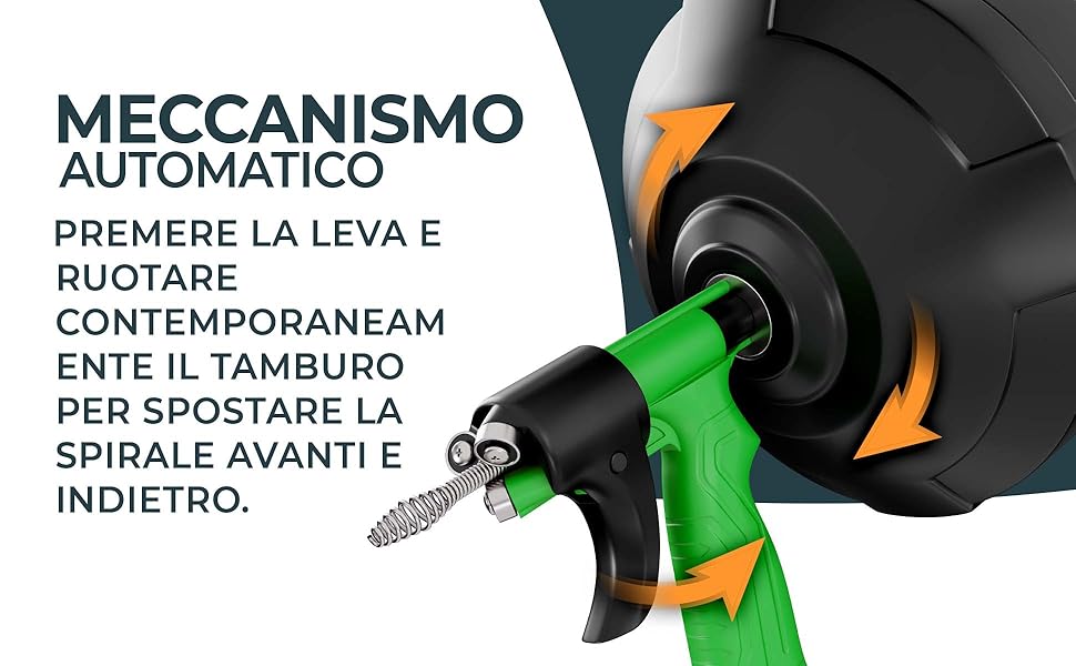 Spirale per la pulizia dei tubi