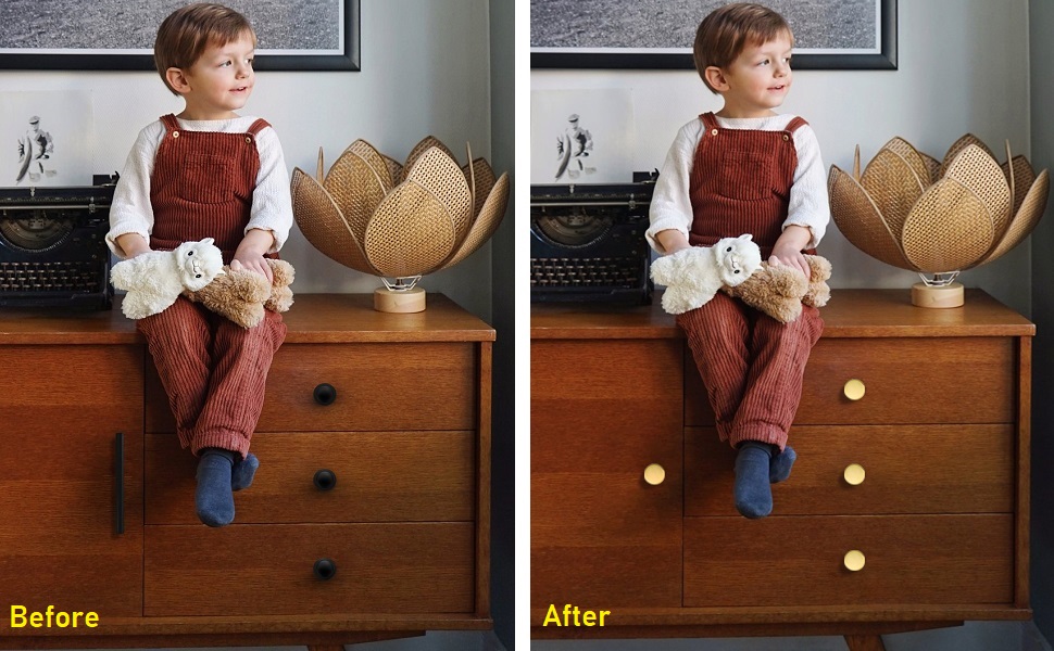 Manopole per Cassetti in Ottone