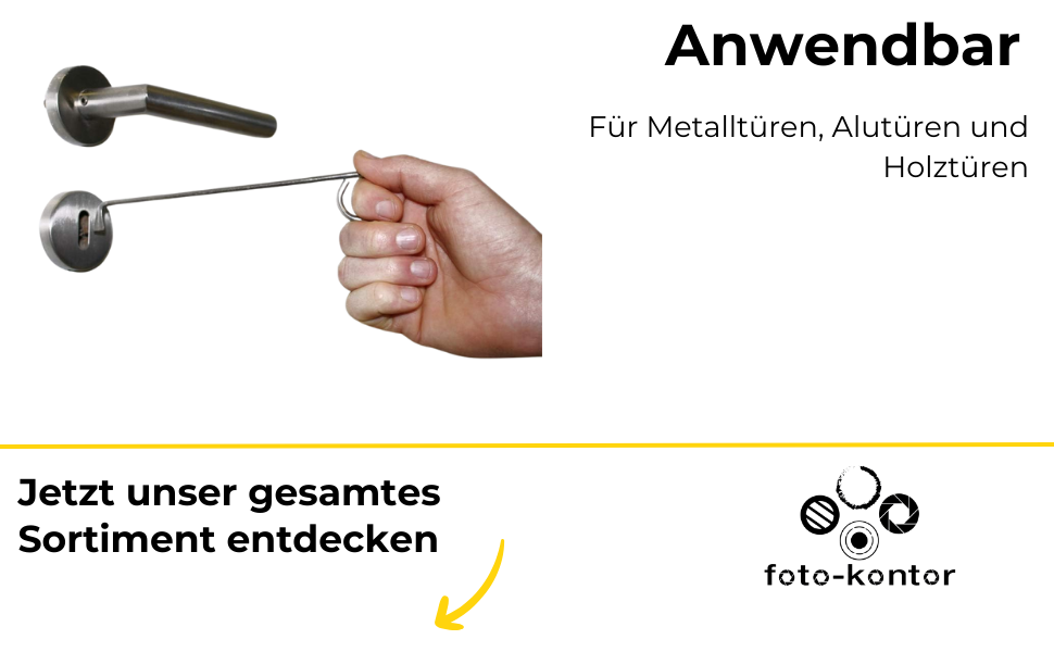 foto-kontor - Gancio di bloccaggio per porte con serratura Buntbart