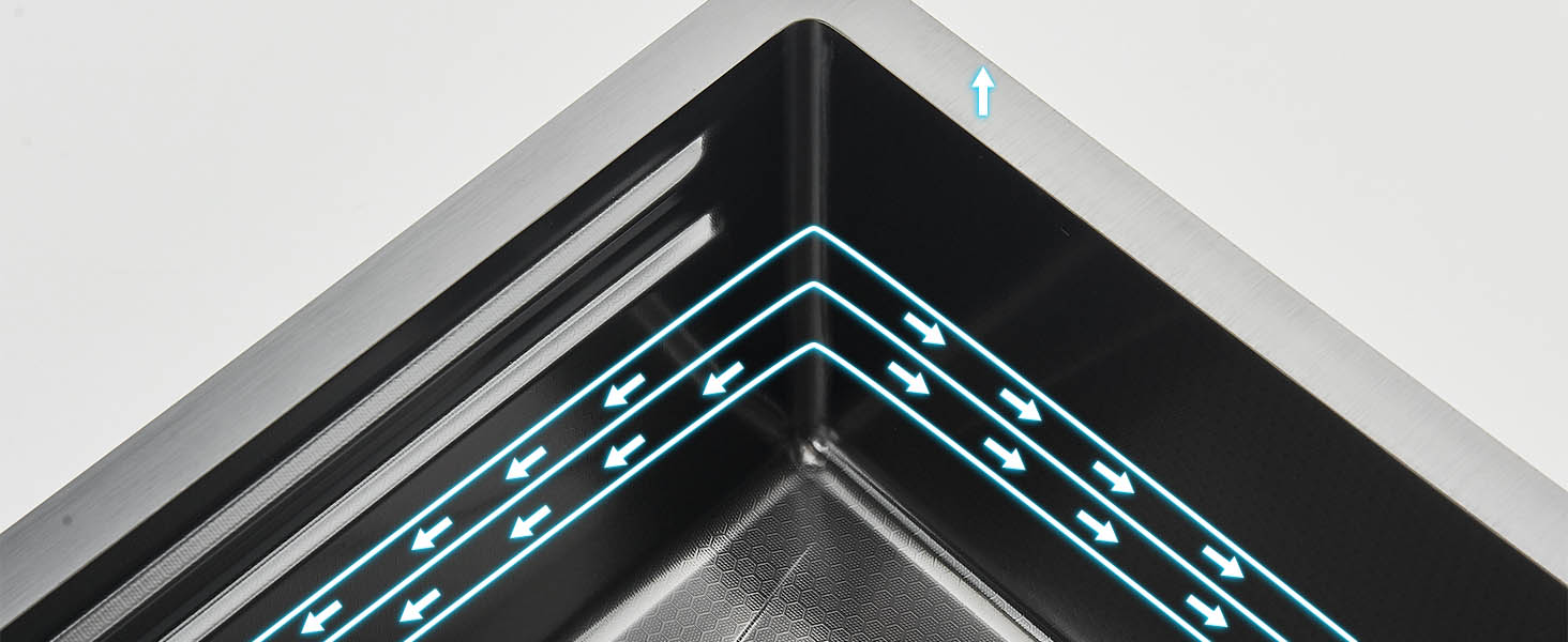 TVTIUO Lavello da Cucina con Display Digitale, Lavello da Cucina in Acciaio Inox