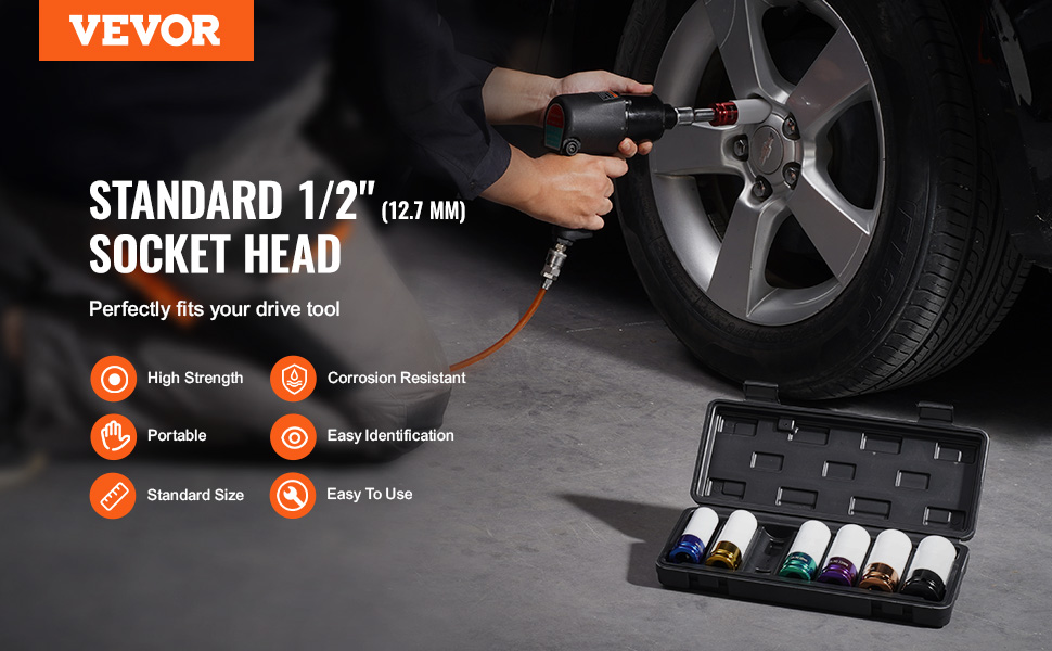 Set di bussole per dadi ruota