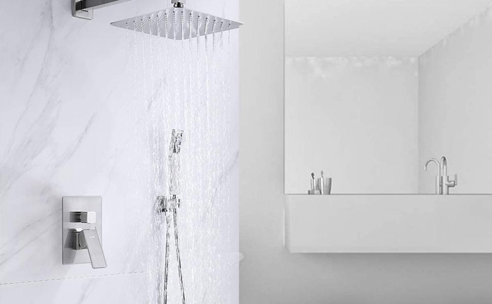 Raccordo a parete con supporto doccia