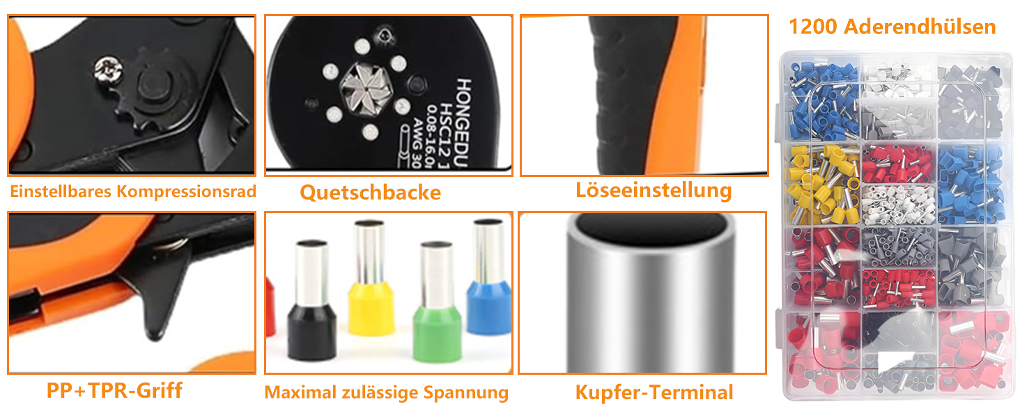 Set di pinze crimpatrici