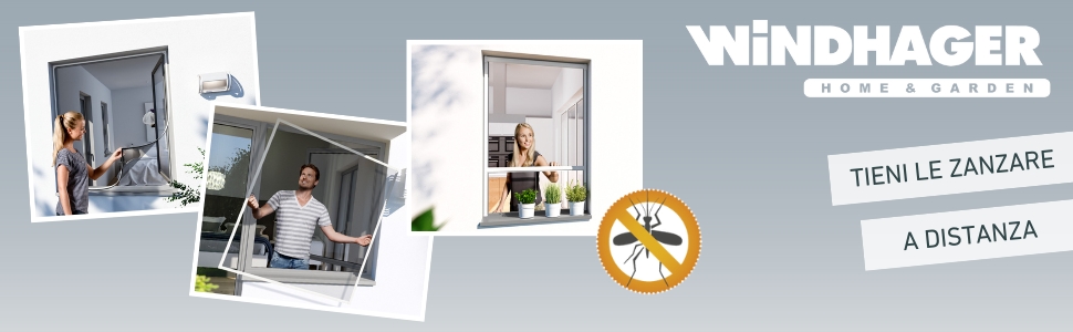 Finestre con zanzariere Windhager per la protezione dalle zanzare