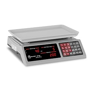 tavolo commerciale prezzatrice conta pezzi inventario pesapacchi vendita calibrata