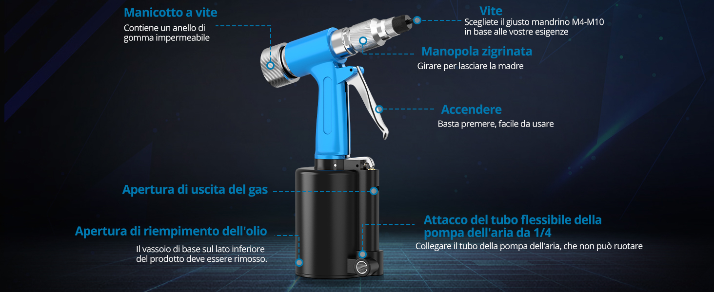 Kit Rivettatrice ad Aria