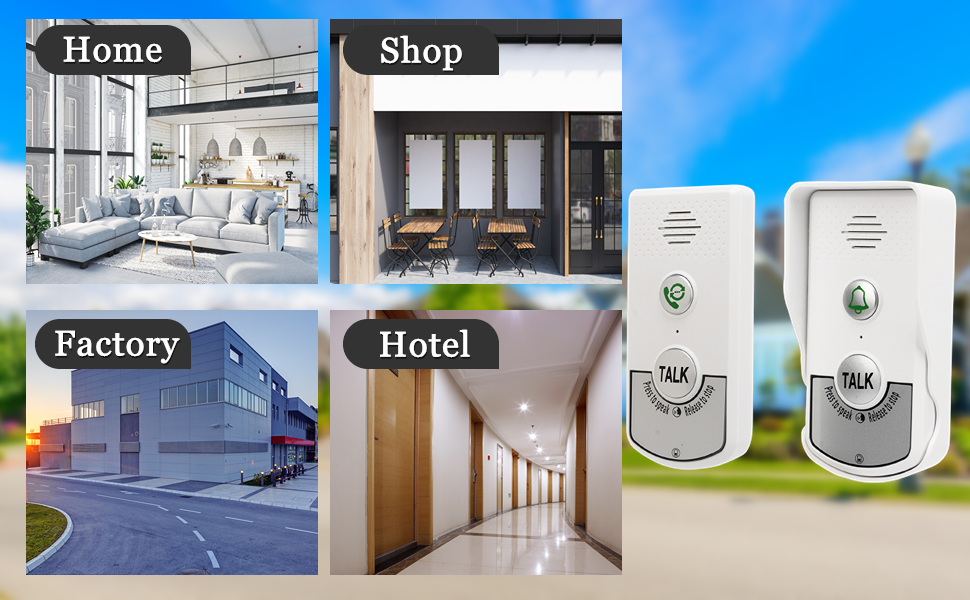 sonnettes d'interphone sans fil