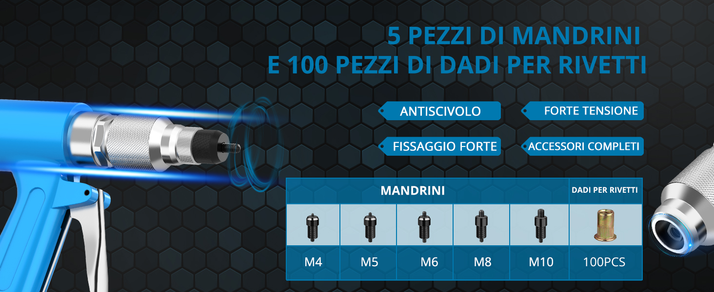 Kit Rivettatrice ad Aria