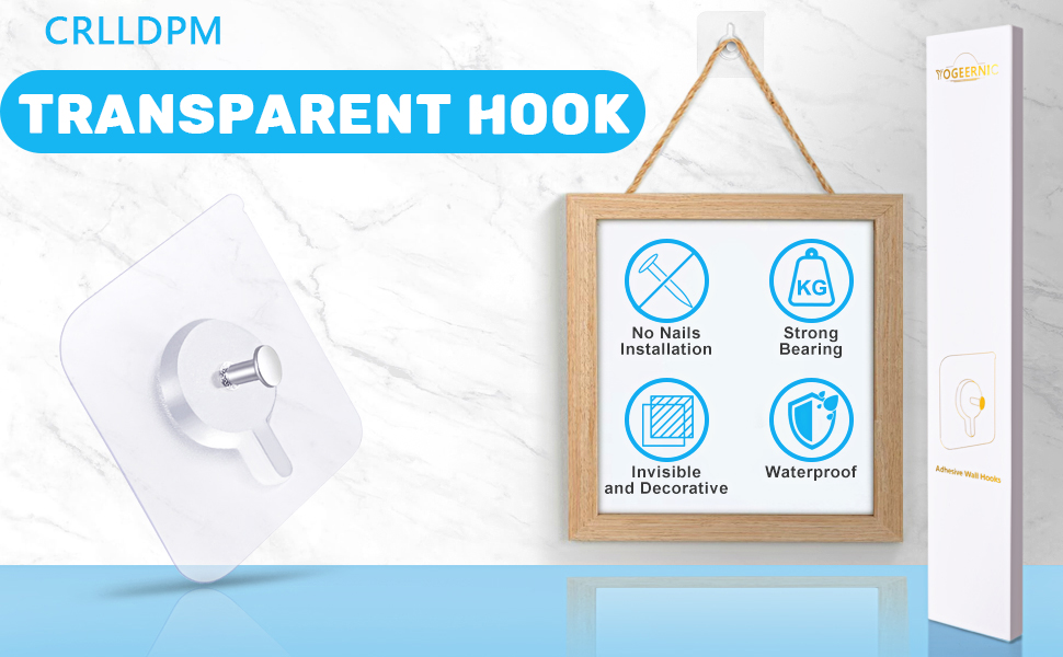 12 Pezzi Ganci Autoadesivi per Quadri