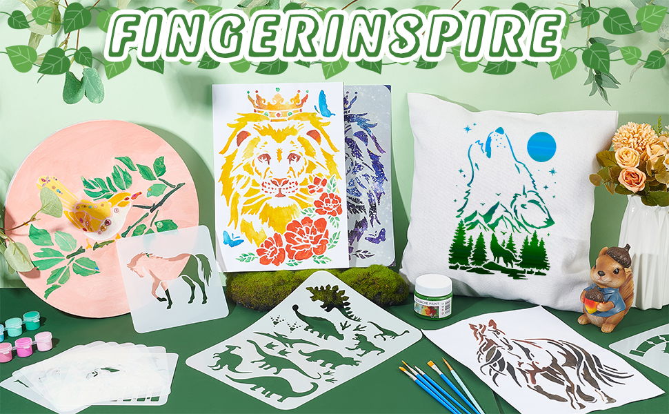 Stencil per animali da dipingere