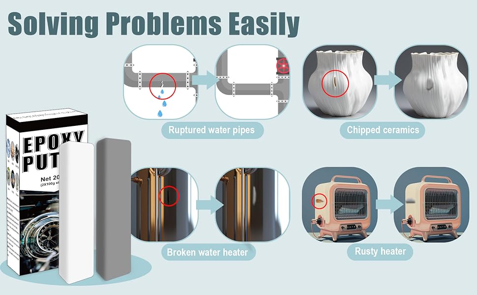 Stucco epossidico, 200 g di stucco epossidico