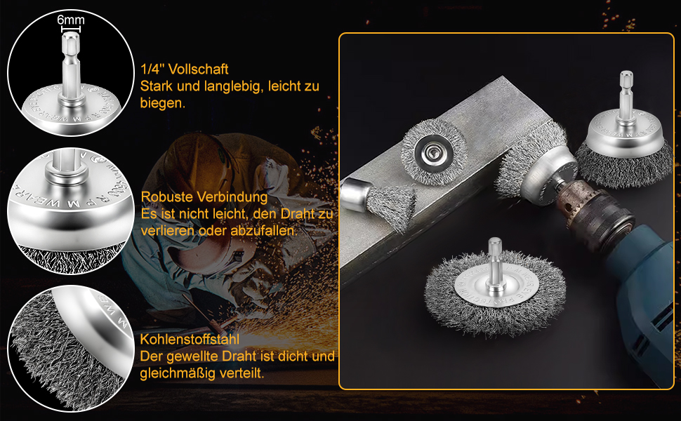  Spazzola metallica trapano