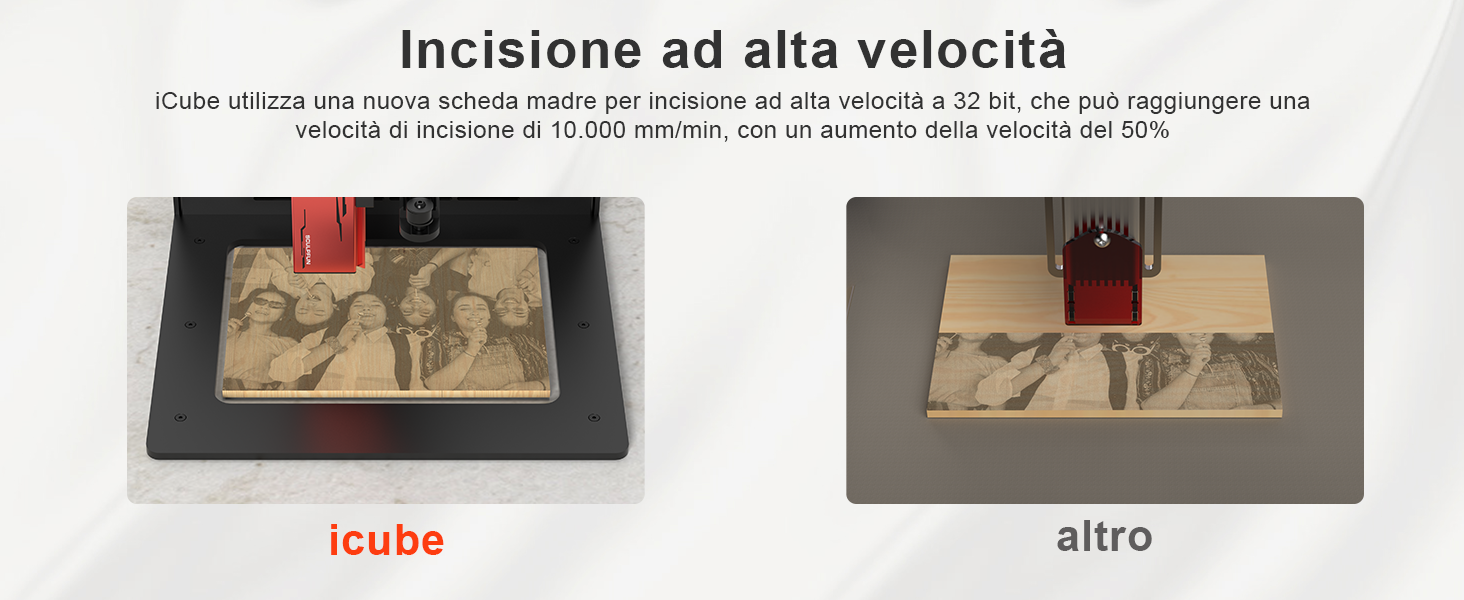 SCULPFUN iCube 3W incisione laser 