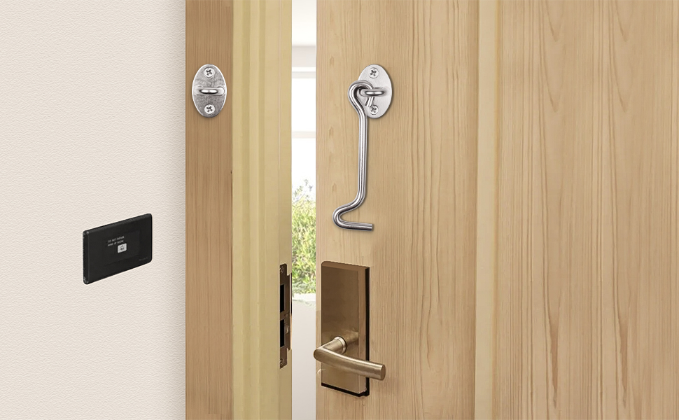 gancio della porta e fermo dell'occhio