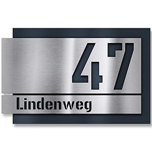 Targa con numero civico Elbars