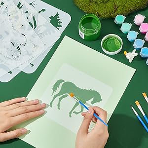 Stencil per cavalli animali