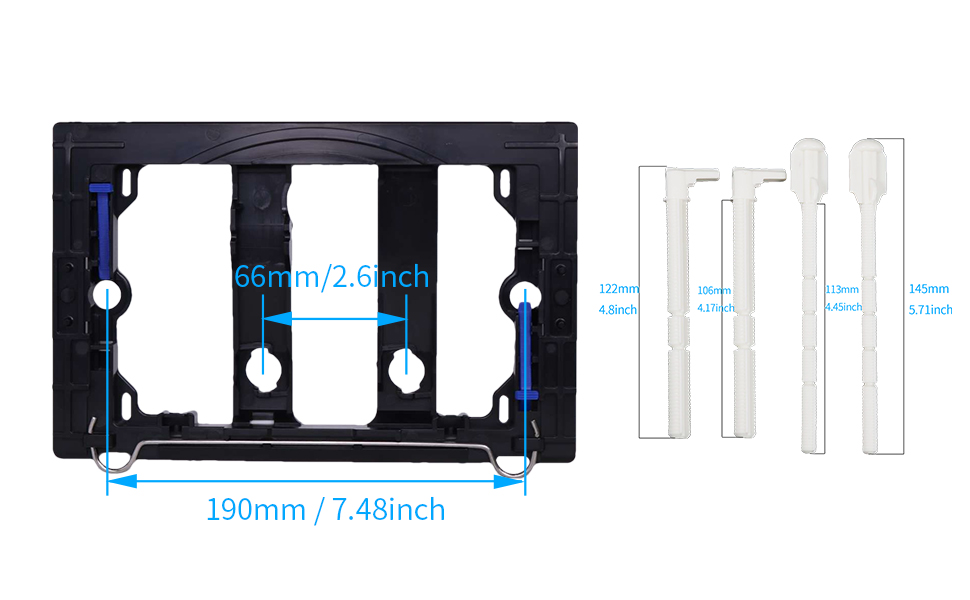 Placca Comando con Risparmio Idrico.