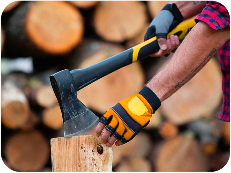 Ascia Spaccalegna con Manico in Fibra