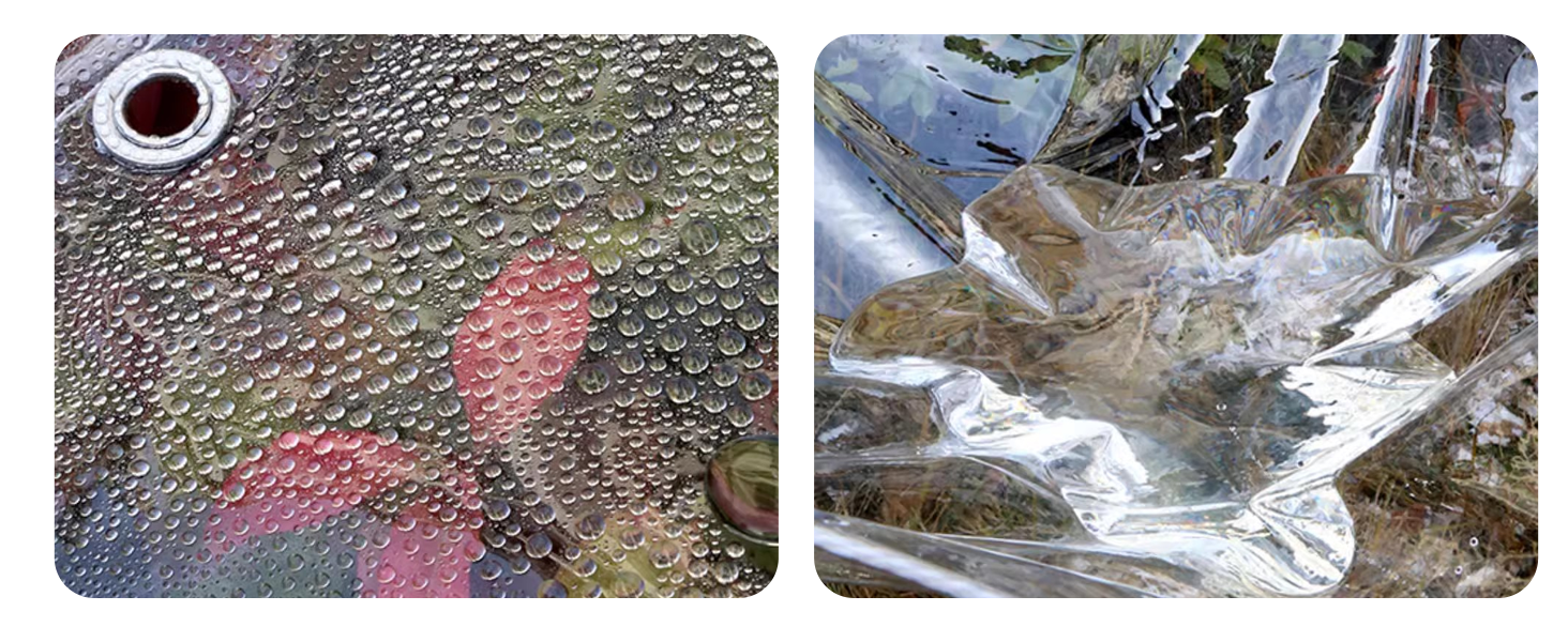 Telone impermeabile trasparente